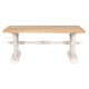 Centre Table Home ESPRIT White Natural Fir wood MDF Wood 110 x 65 x 46 cm