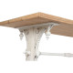 Mesa de Comedor Home ESPRIT Blanco Natural Abeto Madera MDF 180 x 90 x 76 cm