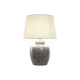 Desk lamp Home ESPRIT White Beige Ceramic 50 W 220 V 43,5 x 43,5 x 61 cm