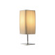 Lámpara de mesa Home ESPRIT Blanco Plateado Polietileno Hierro 50 W 220 V 15 x 15 x 43 cm