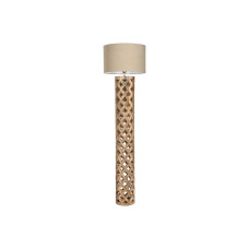 Lámpara de Pie Home ESPRIT Beige Natural Madera de mango 220 V 41,5 x 41,5 x 158 cm