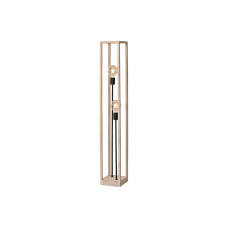 Floor Lamp Home ESPRIT Brown Black Natural Wood Iron Pinewood 220 V 19 x 19 x 123 cm