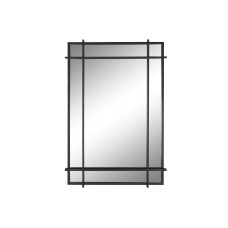 Wall mirror Home ESPRIT Black Crystal Iron Modern 65 x 6 x 95 cm