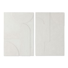 Wall Decoration Home ESPRIT White Modern 80 x 5 x 120 cm (2 Units)