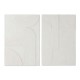 Wall Decoration Home ESPRIT White Modern 80 x 5 x 120 cm (2 Units)