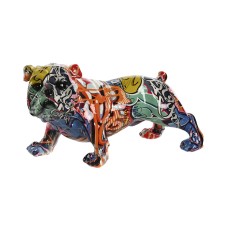 Figura Decorativa Home ESPRIT Multicolor Perro 25,5 x 12 x 13,5 cm