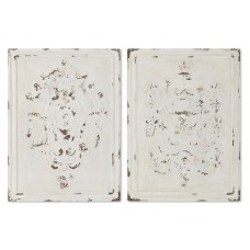 Wall Decoration Home ESPRIT White Neoclassical Stripped 58 x 4,5 x 78 cm (2 Units)