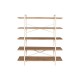 Shelves Home ESPRIT White Metal Fir 150,5 x 44 x 170 cm