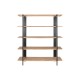 Shelves Home ESPRIT Black Metal Fir 160 x 42,5 x 190 cm