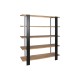 Shelves Home ESPRIT Black Metal Fir 160 x 42,5 x 190 cm