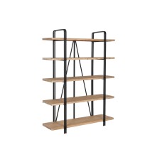 Estantería Home ESPRIT Negro Madera Metal 119,5 x 35,5 x 155 cm