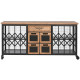 Chest of drawers Home ESPRIT Metal Fir Loft 122 x 37 x 58,5 cm