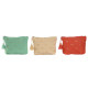Neceser de Viaje Home ESPRIT Verde Beige Coral 25 x 5 x 20 cm (3 Unidades)