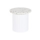 Mesa auxiliar Home ESPRIT Blanco Madera MDF Terrazo 40 x 40 x 37,5 cm