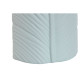 Jarrón Home ESPRIT Azul cielo Gres Tropical Hoja de planta 22 x 15 x 70 cm