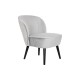 Armchair DKD Home Decor Black Grey Wood 59 x 66 x 76 cm