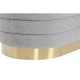 Bench DKD Home Decor Golden Light grey Metal 80 x 41 x 40 cm