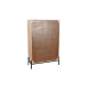 Cupboard Home ESPRIT Black Golden Natural Wood 85 x 38 x 134 cm