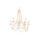 Ceiling Light Home ESPRIT White Light brown Wood Metal 25 W 60 x 53 x 55 cm