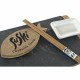 Set de Sushi DKD Home Decor Negro Natural Cerámica Bambú Plástico Pizarra Oriental 30 x 15 x 4 cm (9 Piezas)