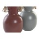 Vase DKD Home Decor 14 x 13 x 24 cm Grey Metal Terracotta (2 Units)