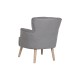 Armchair DKD Home Decor Fir Polyester Dark grey (66 x 70 x 88 cm)