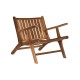 Armchair DKD Home Decor Natural Teak (70 x 82 x 70 cm)