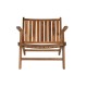 Armchair DKD Home Decor Natural Teak (70 x 82 x 70 cm)