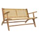 Bench DKD Home Decor Brown Natural 120 x 76 x 68 cm