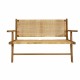 Bench DKD Home Decor Brown Natural 120 x 76 x 68 cm