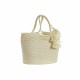 Basket DKD Home Decor Beige Natural Fibre Boho 36 x 29 x 48 cm