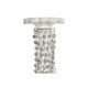 Ceiling Light DKD Home Decor White Metal Plastic 40 W Romantic Stripped 220 V 70 x 70 x 63 cm