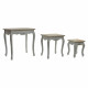 Set of 3 tables DKD Home Decor Wood White (60 x 40 x 61 cm) (3 pcs)