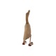 Figura Decorativa Home ESPRIT Blanco Rojo Natural Pato 14 x 28 x 43 cm (2 Unidades)