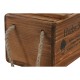 Storage boxes Home ESPRIT Natural Fir wood 38 x 24 x 22 cm 4 Pieces