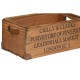 Storage boxes Home ESPRIT Brown Metal Fir wood 35 x 22 x 15 cm 5 Pieces