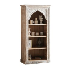 Shelves DKD Home Decor White Natural Fir MDF Wood 80 x 38 x 162 cm