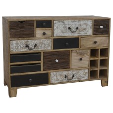 Chest of drawers DKD Home Decor 114 x 39 x 80 cm Metal Colonial Mango wood