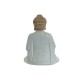 Figura Decorativa Home ESPRIT Blanco Verde Turquesa Buda Oriental 6 x 4 x 8,5 cm (6 Unidades)