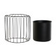 Planter DKD Home Decor Black Metal 26 x 26 x 26 cm