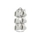 Juego de Tazas con Platos DKD Home Decor Blanco Metal Gres 180 ml 12 x 12 x 2 cm