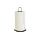 Portarrollo de Papel de Cocina Home ESPRIT Beige Gris Marrón oscuro Metal Madera de caucho 15 x 15 x 31 cm (2 Unidades)