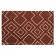 Cushion cover DKD Home Decor 60 x 1 x 40 cm Terracotta Geometric