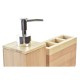 Set de Baño DKD Home Decor Natural Bambú 13 x 5 x 9 cm