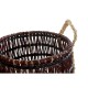 Basket set DKD Home Decor Natural Lilac Seagrass Tropical 39 x 39 x 41 cm 3 Pieces