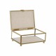 Caja-Joyero DKD Home Decor Beige Rosa Cristal Hierro Plástico 15 x 10 x 6 cm (2 Unidades)