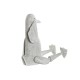 Figura Decorativa Home ESPRIT Gris Pato 16 x 14 x 42 cm (2 Piezas)