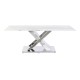 Centre Table DKD Home Decor White Silver Crystal Steel 120 x 60 x 42 cm