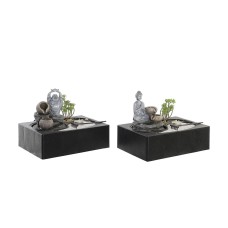 Fuente DKD Home Decor Buda Resina Oriental 29 x 21 x 23 cm (2 Unidades)