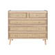 Cómoda Home ESPRIT Natural Madera de Paulonia 80 x 35 x 77 cm